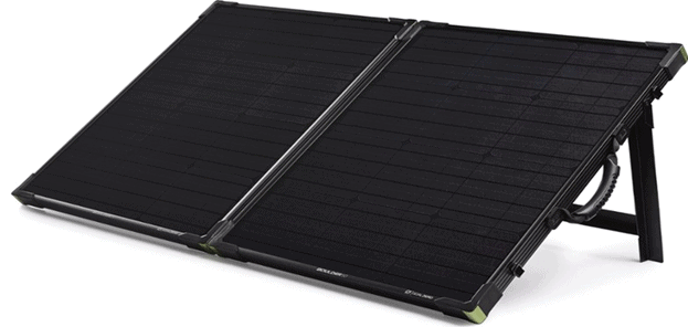 显示便携式太阳能电池板的图像